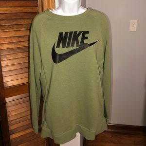 Olive green Nike pullover